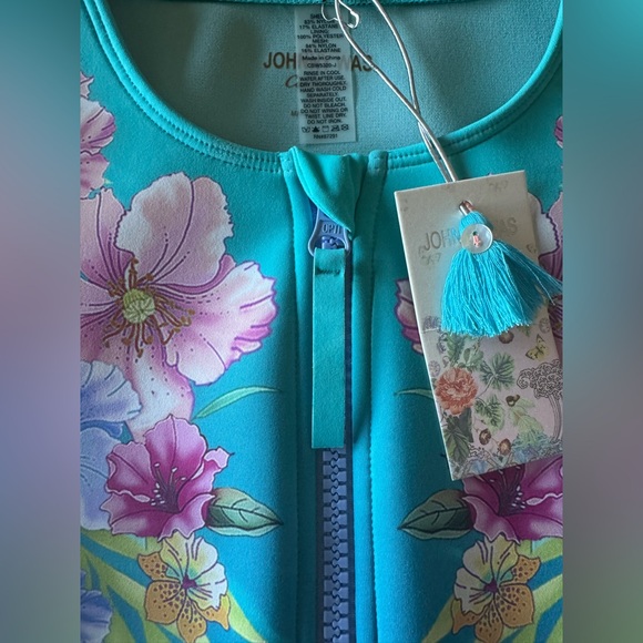 Johnny Was Neoprene Floral One-Piece Swimsuit, Women’s Small - Picture 6 of 16